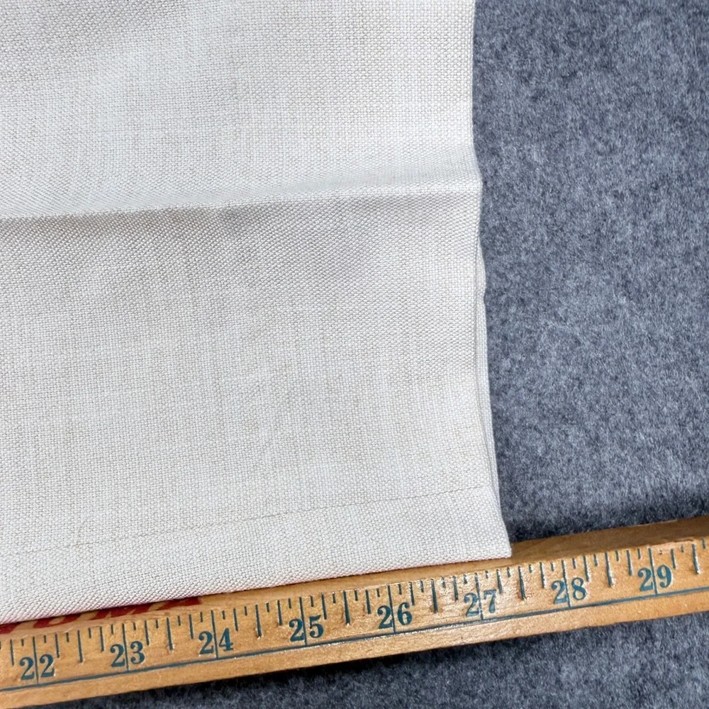 Top Hat New York Mens 38 Dress Pants Oatmeal Cream Textured Straight Leg USA